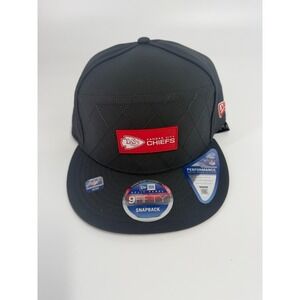 Kansas City Chiefs New Era 9Fifty Charcoal Sideline Performance Snapback Hat Cap